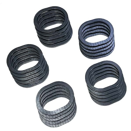 Topog-E Handhole Gasket, Series 180, Black Rubber, 3-1/4 in x 4-1/2 in x 9/16 in, Obround, PK 25 T180-3-1/4X4-1/2X9/16OB-PK25